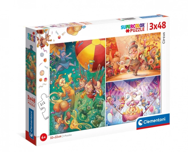 Clementoni Puzzle Zirkus 3x48 Teile