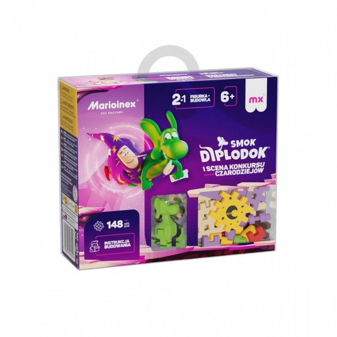 Kreatives Bauset Mini Waffle - Diplodok und Szene 148 Teile