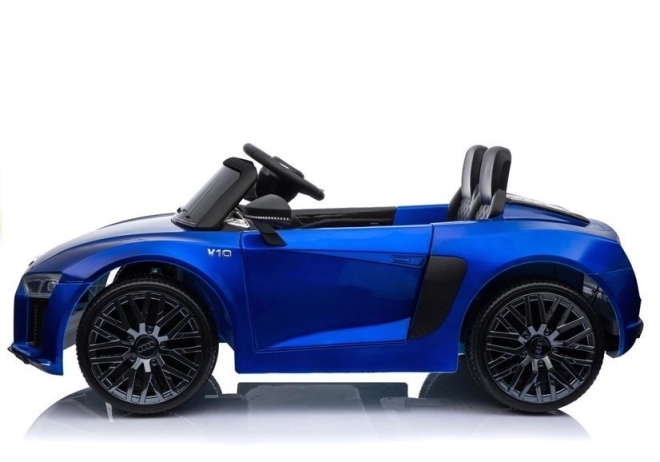 Audi R8 Spyder Kinder-Elektroauto Blau Lackiert