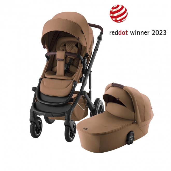 Smile Kinderwagen Set 5Z mit Lux Wanne in Warm Caramel