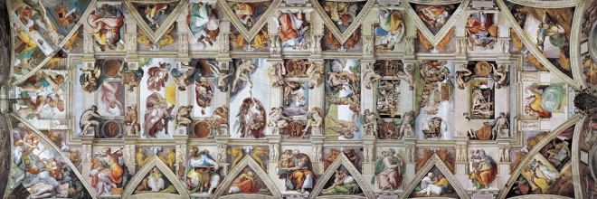 Panorama-Puzzle Decke der Sixtinischen Kapelle 1000 Teile EUROGRAPHICS
