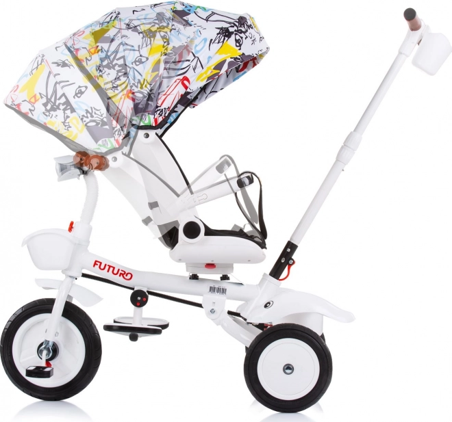 CHIPOLINO Dreirad mit Verdeck Futuro 2v1 Graffiti