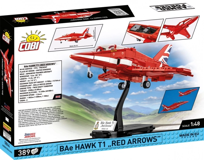 Cobi Bereitstellung BAE Hawk T1 Red Arrows Modellflugzeug