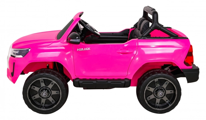Toyota Hilux auf Batterie für Kinder Rosa + Antrieb 4x4 + Fernbedienung + 2 Sitzplätze + MP3 Radio + LED