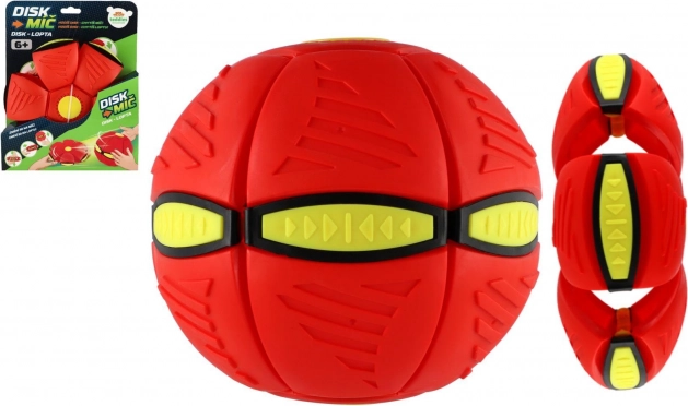 Disk-Ball 2-in-1 aus Kunststoff, rot, 22 cm