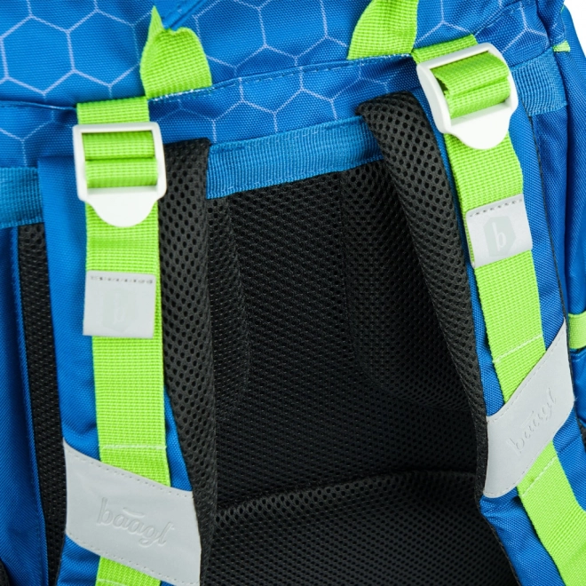 Baagl 3er-Set Airy Fußball Rucksack: Rucksack, Federmäppchen, Turnbeutel