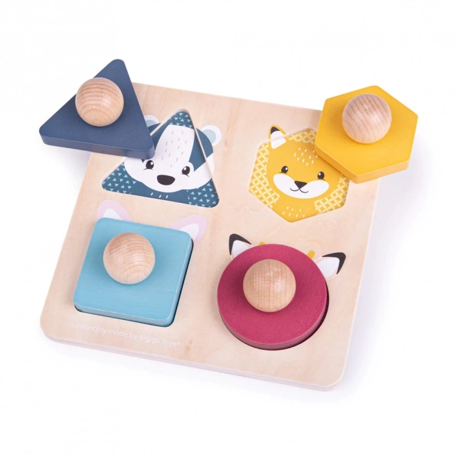 Bigjigs Toys Tierpuzzle aus Holz