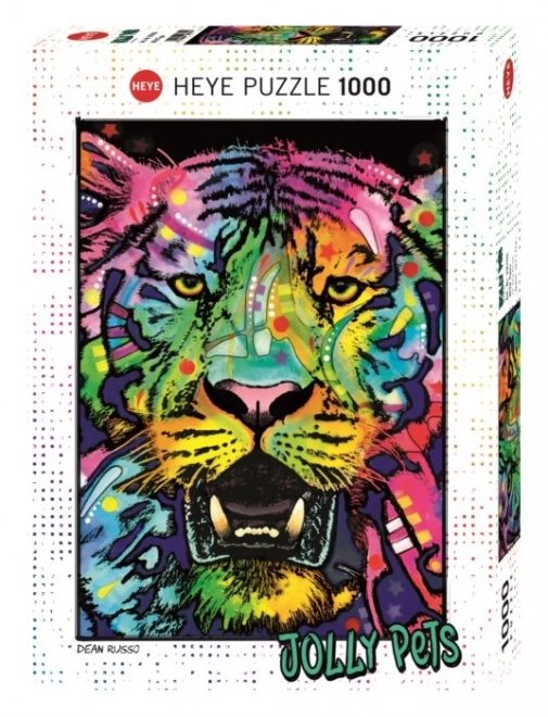 Heye Puzzle Jolly Pets: Wilder Tiger 1000 Teile