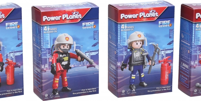 Feuerwehrmann Figur Bausteinsystem