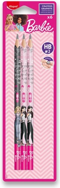 Grafitstift-Set Barbie 6er Pack