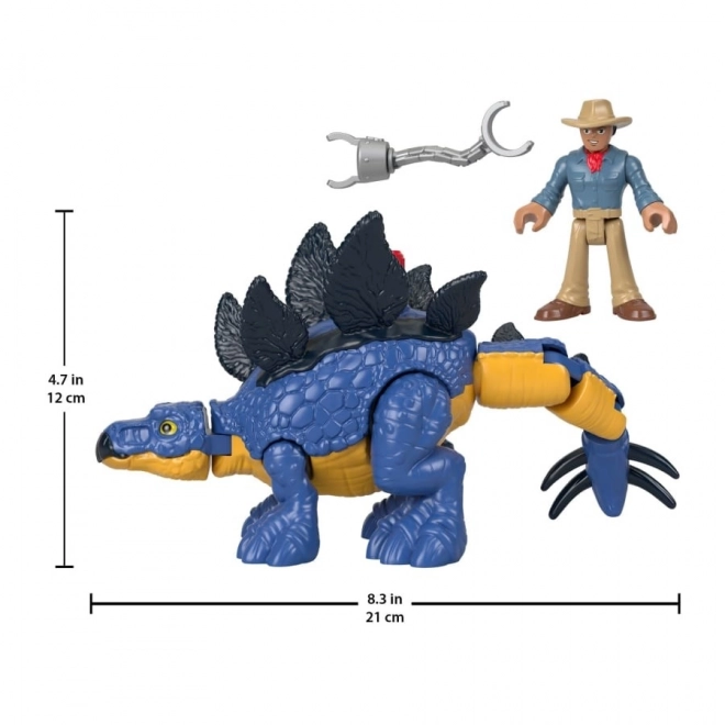 Jurassic World Imaginext Figuren Set Stegosaurus und Dr. Grant