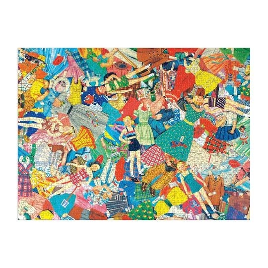 Galison Puzzle Vintage Papppuppen 1000 Teile