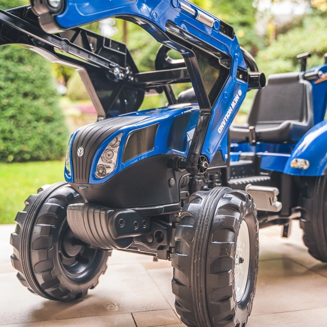 New Holland Traktor mit Anhänger, blau für Kinder ab 3 Jahren