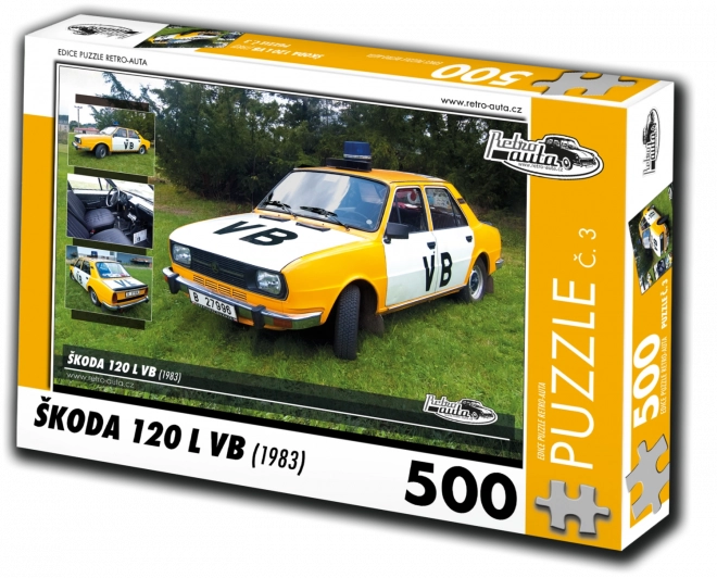 Retro-Auta Puzzle: Škoda 120 L VB (1983) 500 Teile