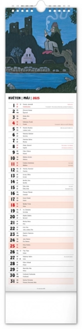 Notique Wandkalender Josef Lada 2025