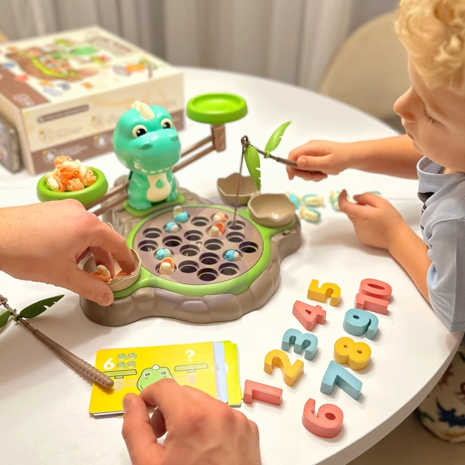 Woopie Lernspiel Dinosaurier Waage und Angelspiel