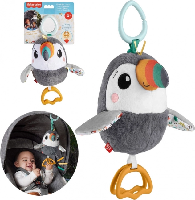 Fisher-Price Hänge-Spielzeug Tukan mit Rassel und Flügelchen