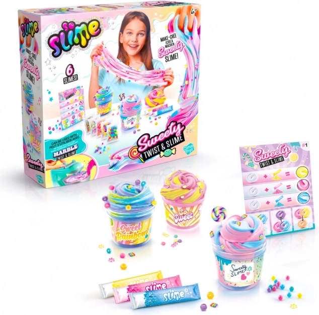 So Slime Set zur Herstellung von marmorierten Slimes Sweety Twist