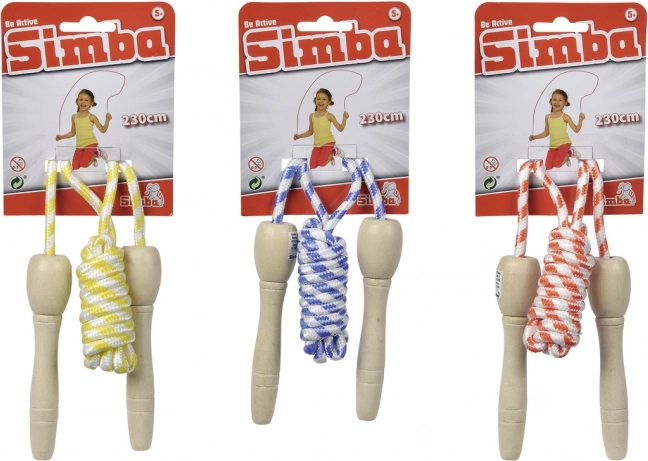 Springseil Simba Be Active mit Holzgriffen 230 cm