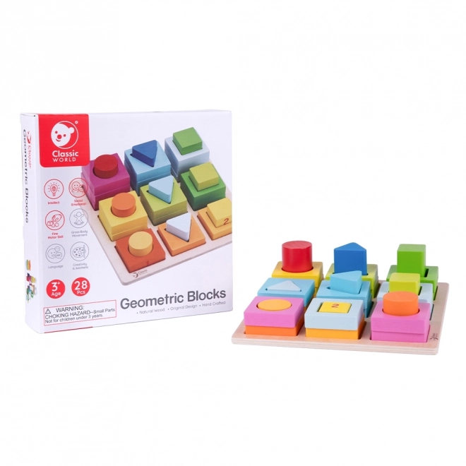 Lernspiel Formen und Zählen Montessori 5-in-1