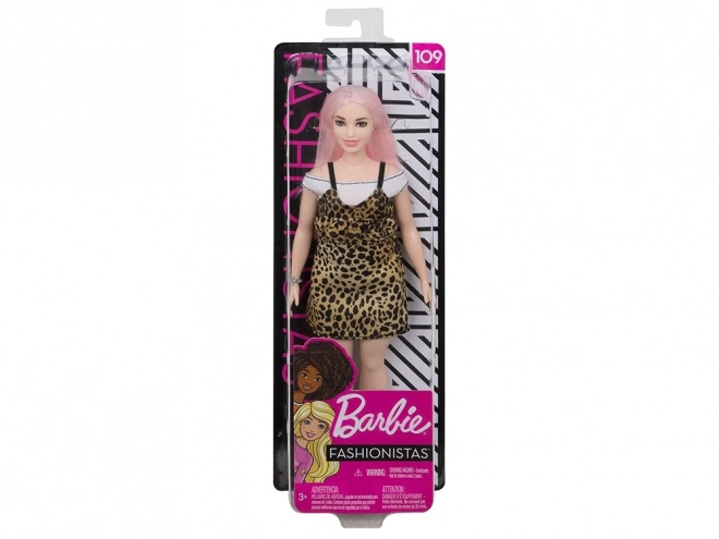 Barbie Fashionistas Puppe mit Leopardenkleid