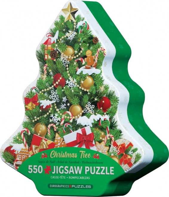 EUROGRAPHICS Puzzle Weihnachtsbaum in Metallbox mit 550 Teilen