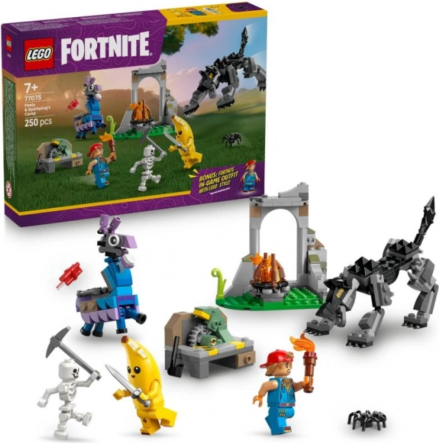 LEGO Fortnite Peely und Sparkplug Camp