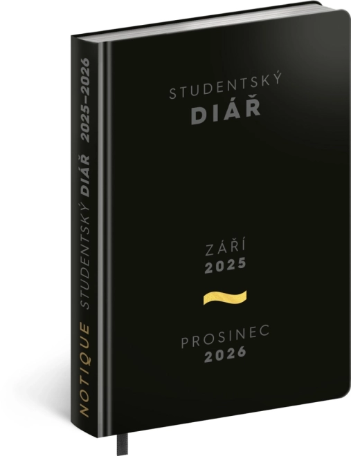 Studentenplaner Academia im schwarzen Design
