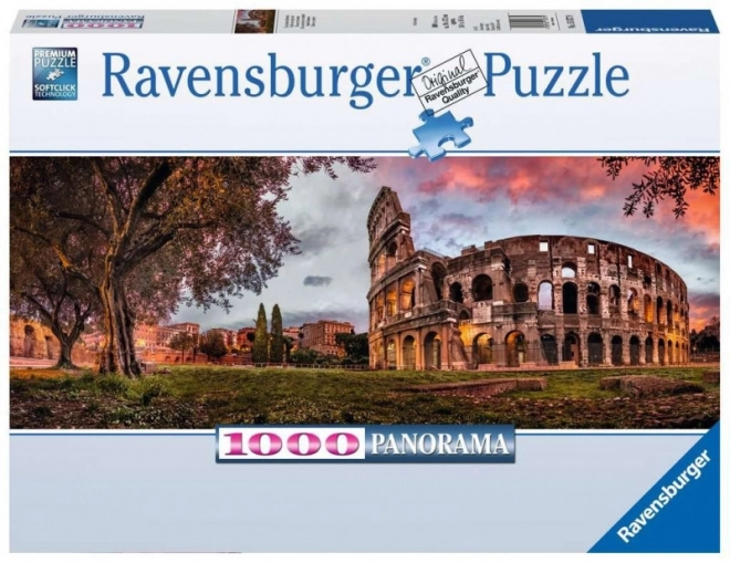 Panorama-Puzzle Kolosseum bei Sonnenuntergang