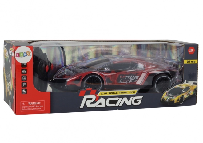 Rotes Sportwagen RC ferngesteuertes Auto 1:16