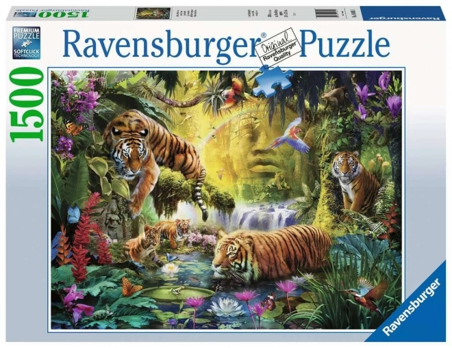 Ravensburger Puzzle 2D 1500 Teile: Ruhige Tiger