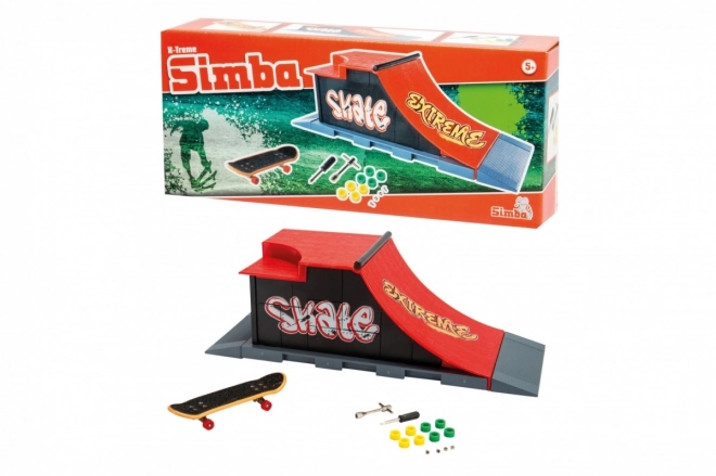 Mini Skateboard mit Extremer Rampe von Simba