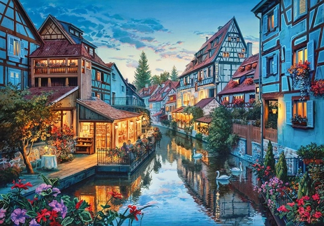 Cherry Pazzi Puzzle Set Café Begegnung 2000 Teile