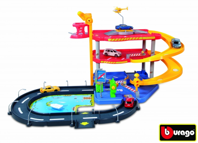 Bburago Dreistöckiges Parkplatz-Spielset