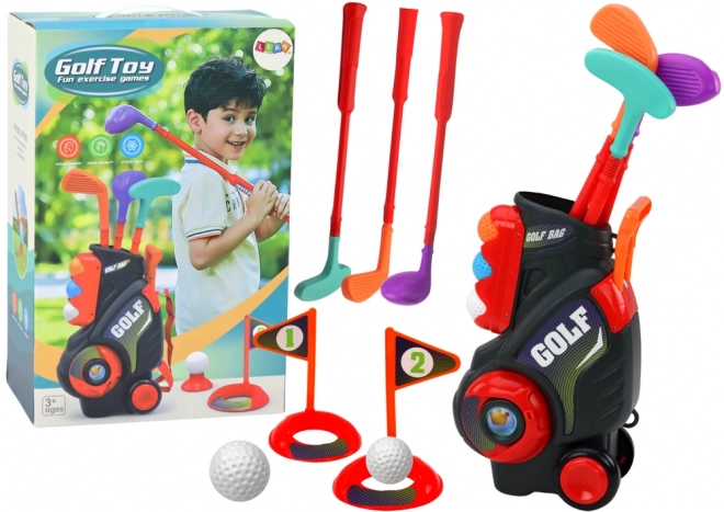 Golfspielset für Kinder mit Trolly