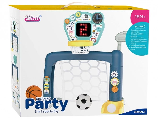 3-in-1-Sportspiel-Set für Kleinkinder