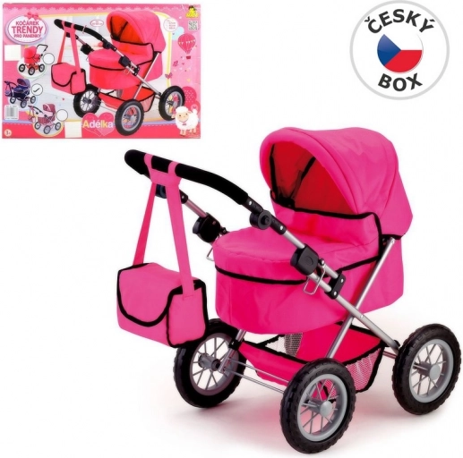 Puppenwagen Adélka rosa