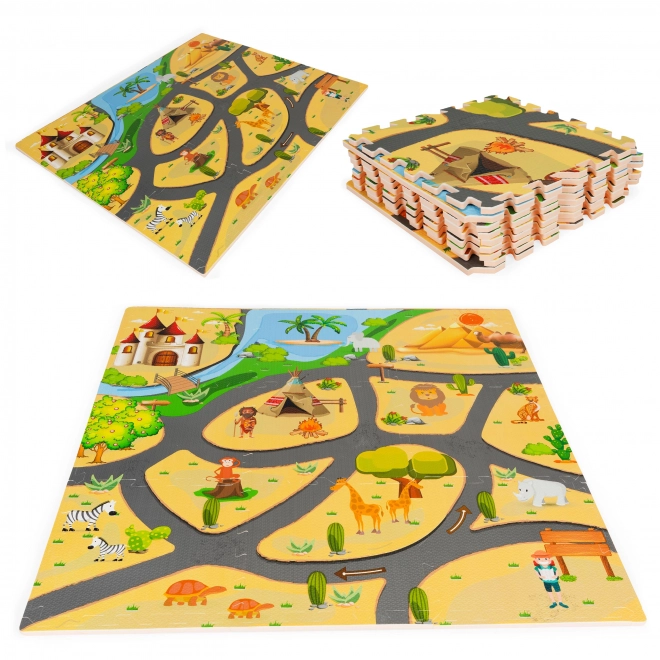 Schaummatte Safari Puzzle für Kinder