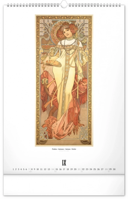 Wandkalender Alfons Mucha 2025