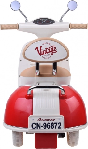 Klassischer elektrischer Kinderscooter orange – Rot