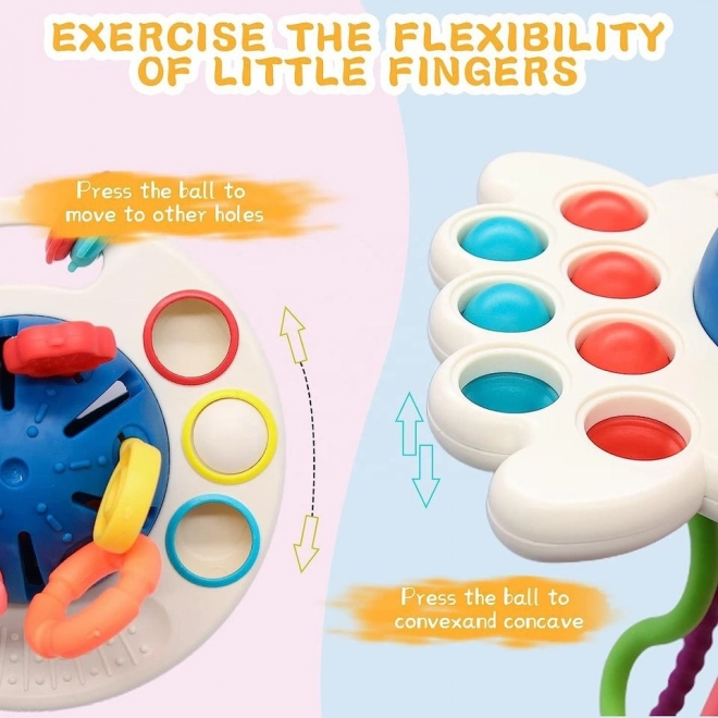 Montessori Sinnes-Spielzeug & Beißring für Babys