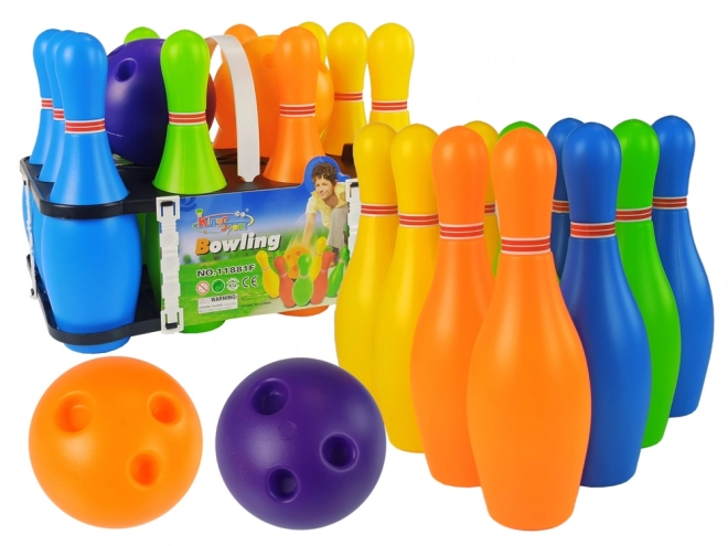 Farbiger Kegelspiel-Set für Kinder