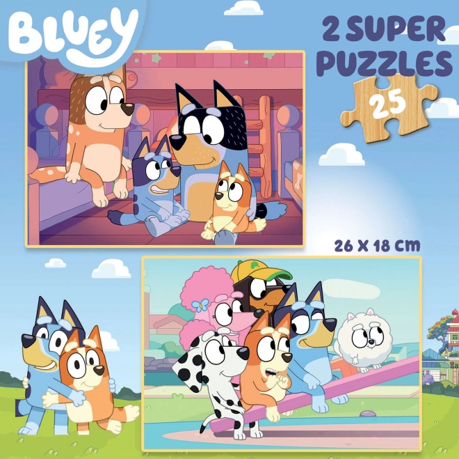 Dřevěne Puzzle Bluey Von Educa