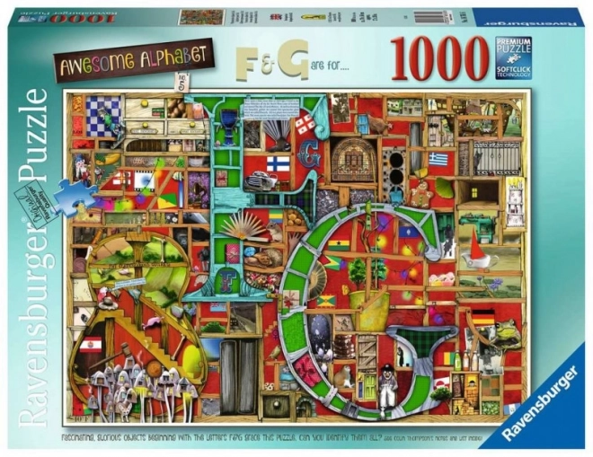 Ravensburger Puzzle Niesamowity Alfabet F & G