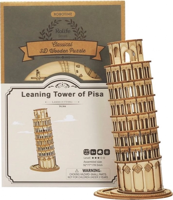 RoboTime Holz 3D Puzzle Schiefe Turm von Pisa