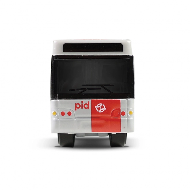 Kleiner roter Stadtbus Modell Prag