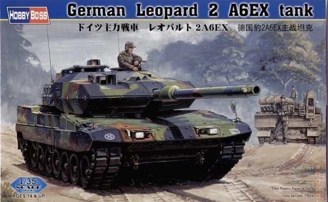 Deutscher Panzer Leopard 2 A6EX Modellbausatz