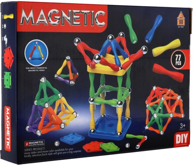 Magnet-Baukasten für Kinder - 77 Teile