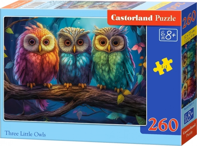 Castorland Puzzle Drei kleine Eulen 260 Teile