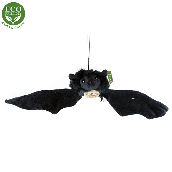 Plüschfledermaus Schwarz 16 cm Eco-Friendly